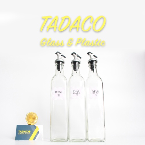 Chai đựng gia vị thủy tinh 500ML ⚱ FREE SHIP 50K ⚱
