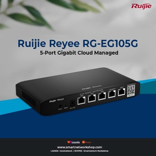 Thiết bị cân bằng tải thông minh 100 user, Ruijie EG105G EG105G-P, 4 Lan, 1 WAN, 500Mbps, POE, quản lý qua app