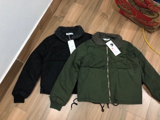 THANH LÝ Áo phao nữ dáng croptop
