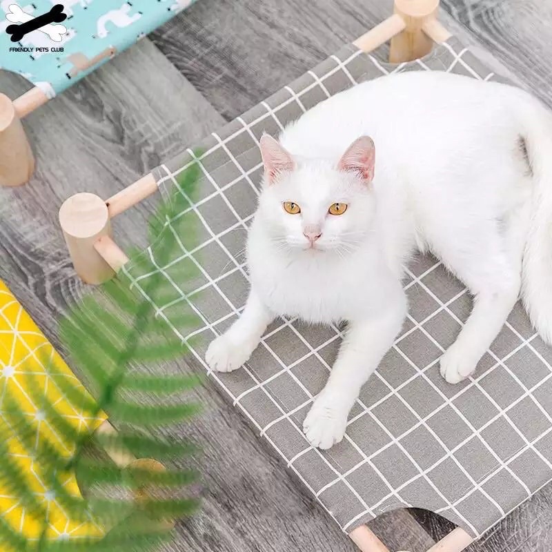 Giường gỗ dành cho mèo phong cách Nhật