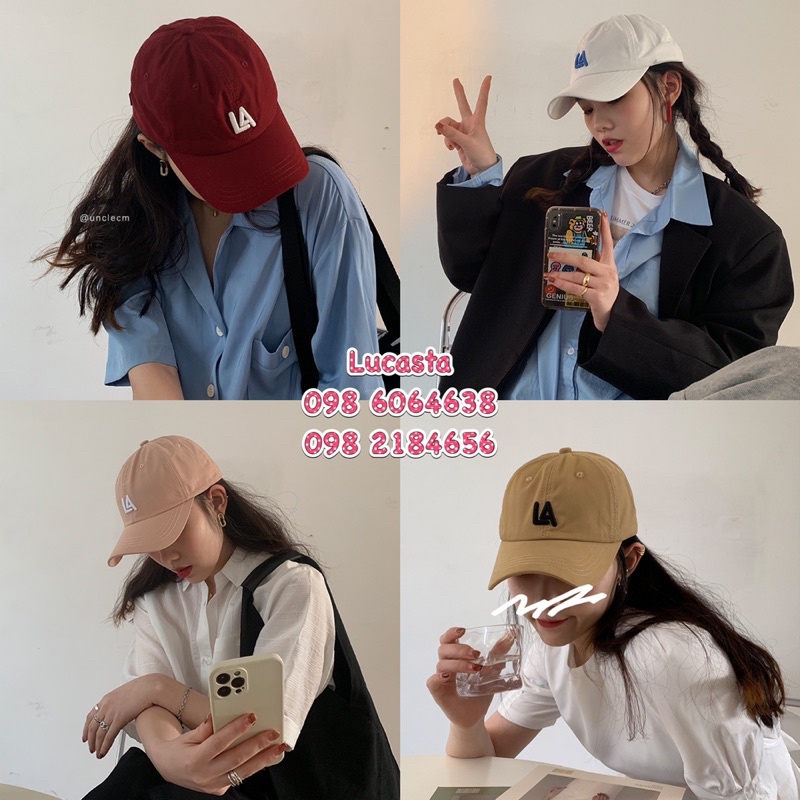 Mũ lưỡi trai mùa hè phong cách Hàn Quốc LA