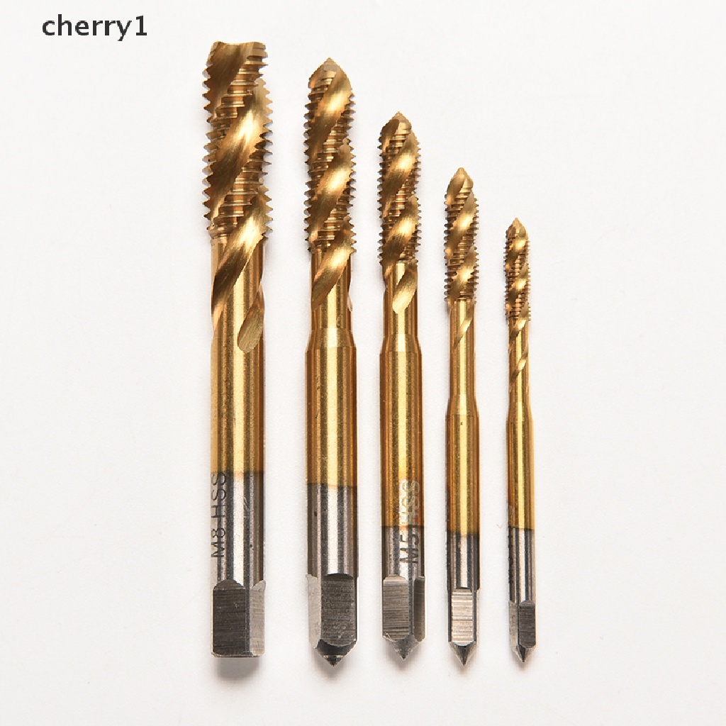 (cherry1) Bộ Mũi Khoan Xoắn Tốc Độ Cao M3 M4 M5 M6 M8 HSS