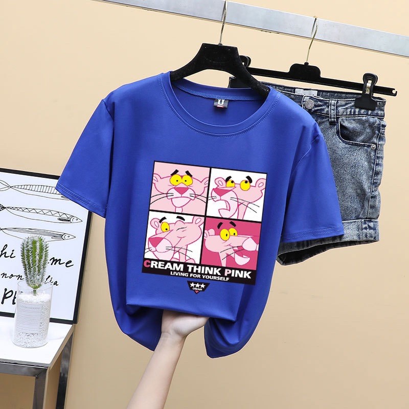 Áo thun cổ tròn hoạ tiết hoạt hình, chất thun 4 chiều dày dặn mịn mát , Bigsize đến 75kg