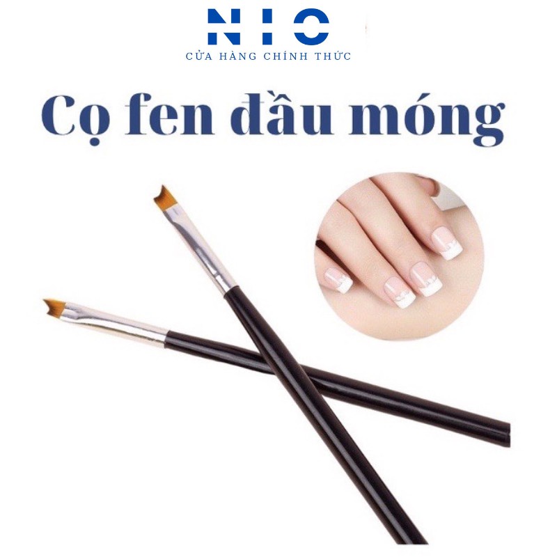 Cọ đầu móng trắng cán gỗ ( cọ pen )