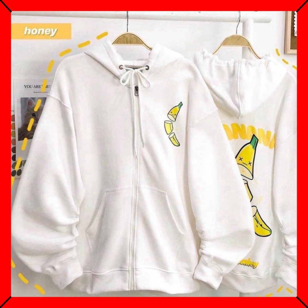 (FREESHIP) ❤ Áo Khoác Nỉ BANANA Siêu hot Form Xinh (MỚI) | BigBuy360 - bigbuy360.vn