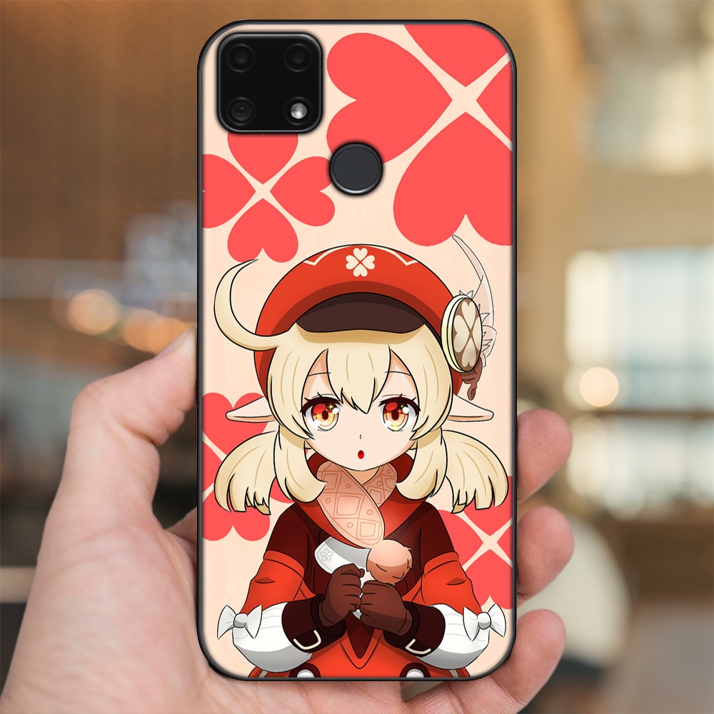 Ốp lưng Realme C25 viền đen in hình Klee Genshin Impact
