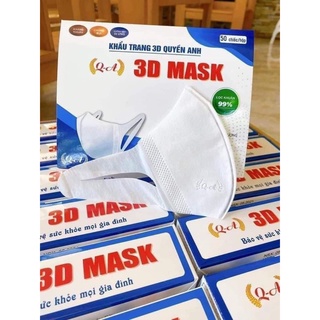 Hộp 50 chiếc khẩu trang y tế 3D mask Quyền Anh