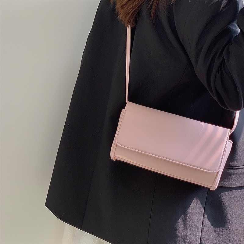 Túi đeo chéo IELGY màu hồng đơn giản tùy chỉnh thiết kế thời trang cao cấp cho nữ