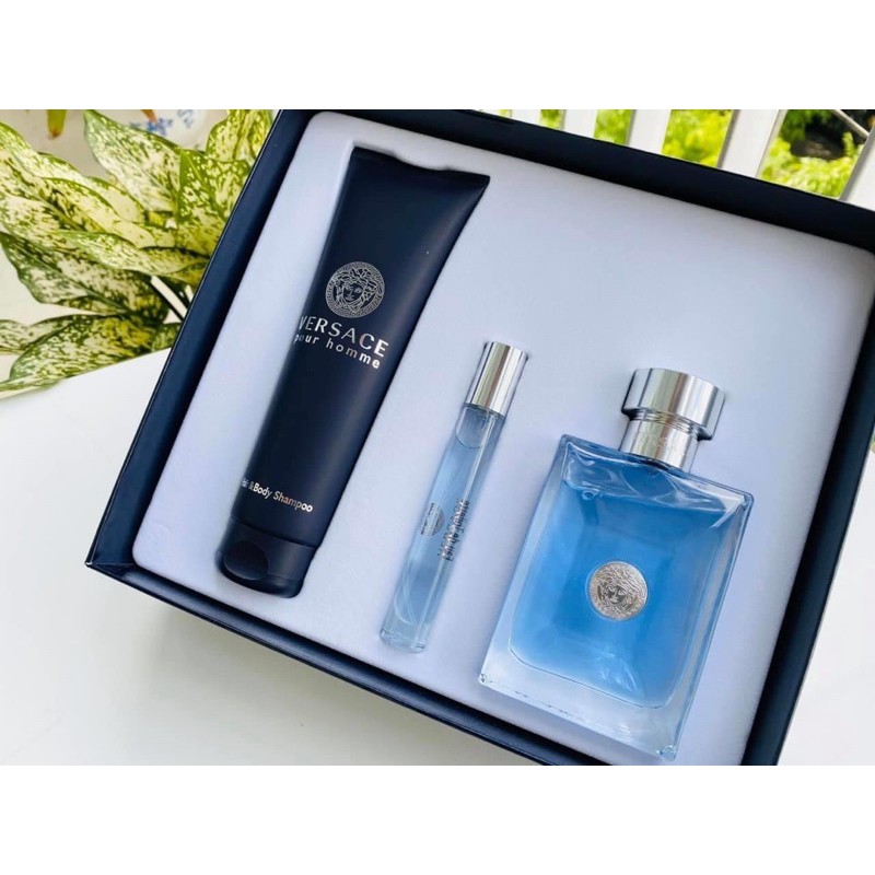 Bộ Nước Hoa Nam Versace Pour Homme
