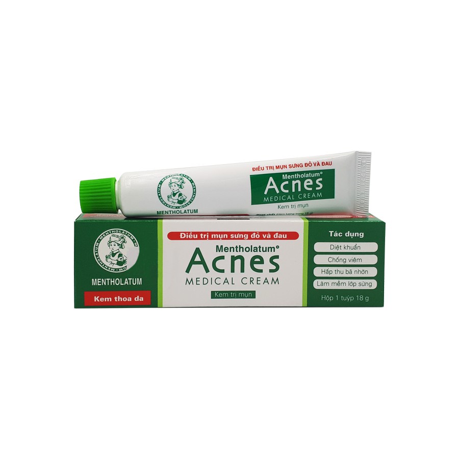 Kem thoa da ngăn ngừa mụn sưng đỏ và đau Acnes Medical Cream (18g)