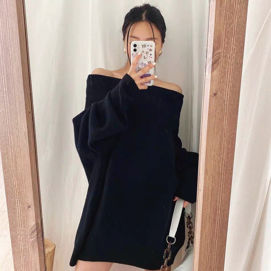 ÁO LEN TRỄ VAI OVERSIZE PHONG CÁCH CHÂU ÂU