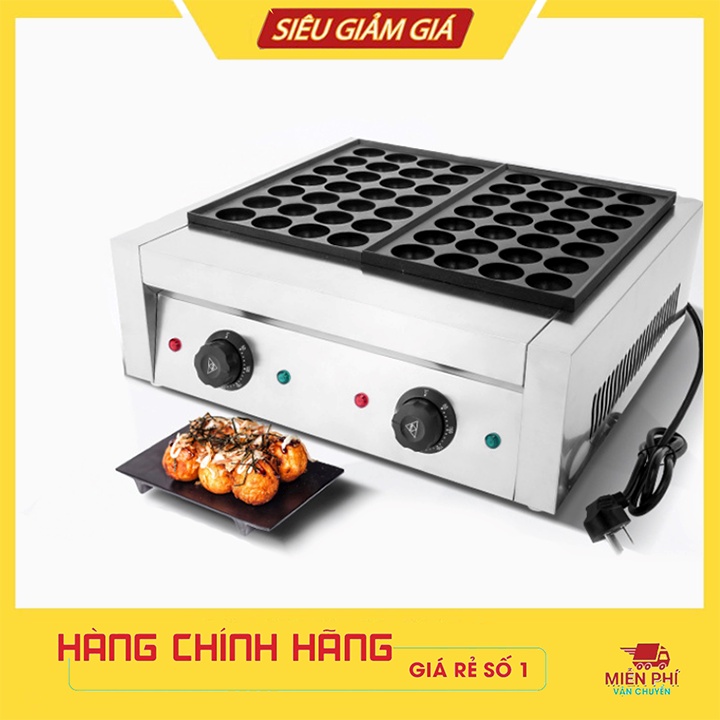 Máy làm bánh bạch tuộc Takoyaki nhật bản đôi
