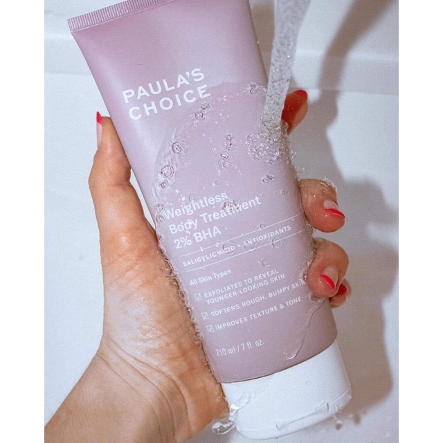 Paula's Choice BHA 2% Body Treatment - Kem dưỡng thể BHA 2% Weightless Body Treatment