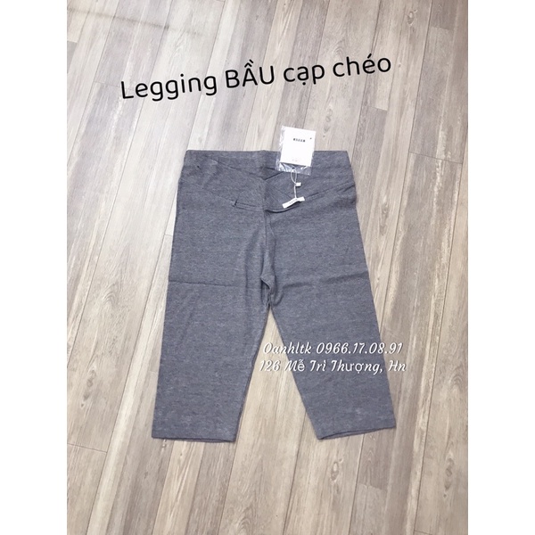 Quần legging bầu lửng cạp chéo [40-90kg]