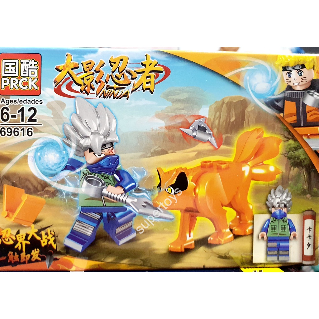 Lego các nhân vật naruto gaara kisame kakashi mô hình lắp ghép