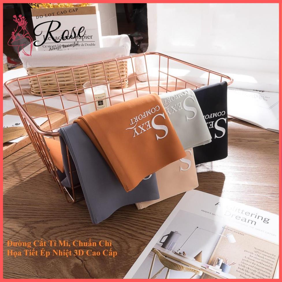 Combo 5 Quần Lót Nữ Su Lụa Ép Viền KHÔNG ĐƯỜNG MAY Cạp Cao Sexy Comfort - Rose Q208
