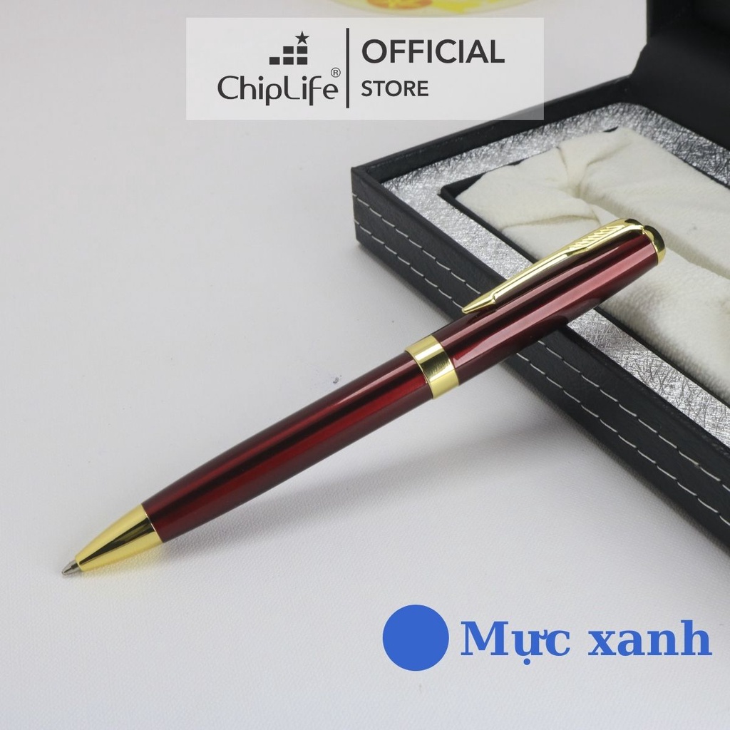 Bút ký khắc tên cao cấp CHIPLIFE IM010XD kim loại xoay ngòi 0.7mm mực xanh