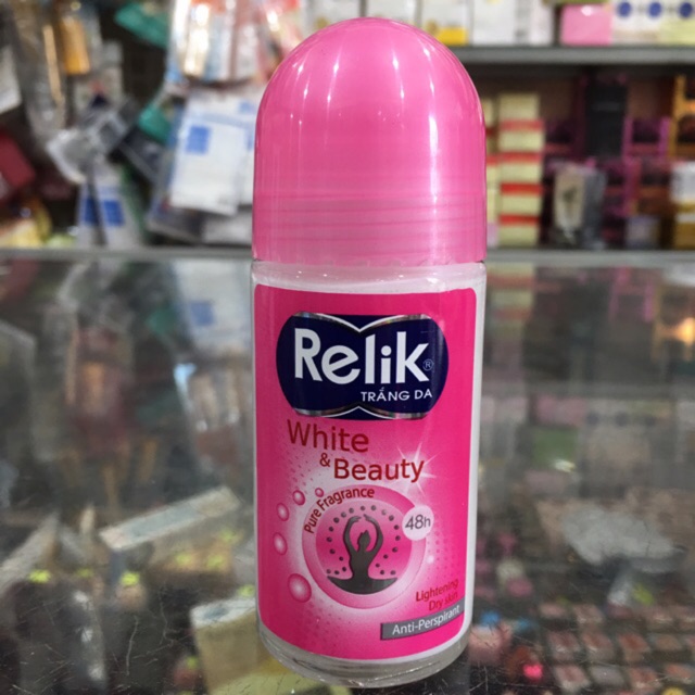 Lăn khử mùi trắng da Relik White &amp; Beauty 50ml