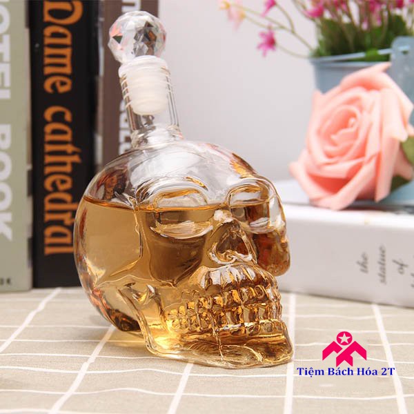 Bình rượu thủy tinh đầu lâu
