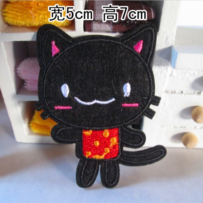 FREESHIP ĐƠN 99K_ Bộ 2 sticker ủi thêu hình mèo/gấu/thỏ dễ thương