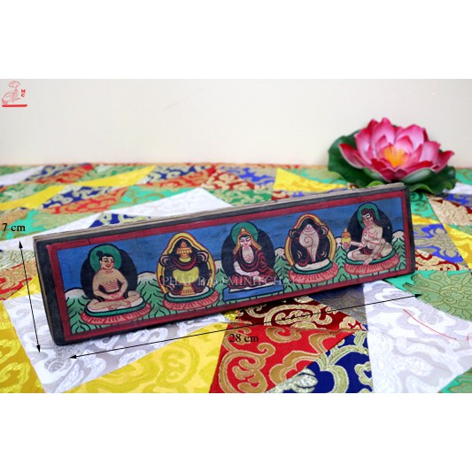 KINH GIẢI THOÁT NEPAL BÌA GỖ 28CM x 7cm