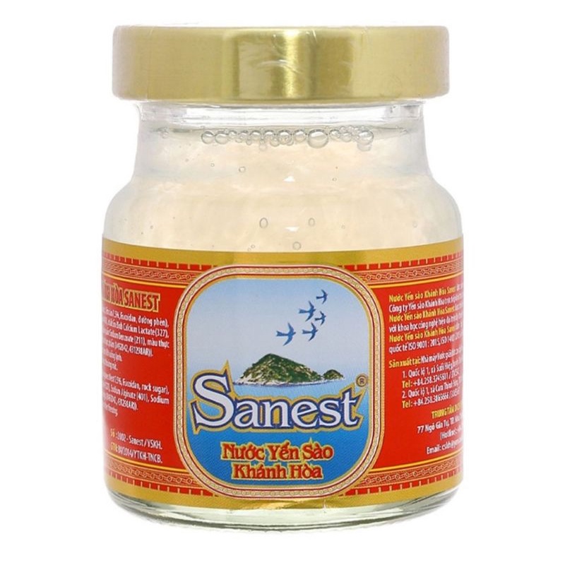 Nước yến sào cao cấp khánh hòa Sanest không đường ổn định thần kinh tăng cường trí nhớ làm mờ vết nám- lọ 70ml | BigBuy360 - bigbuy360.vn