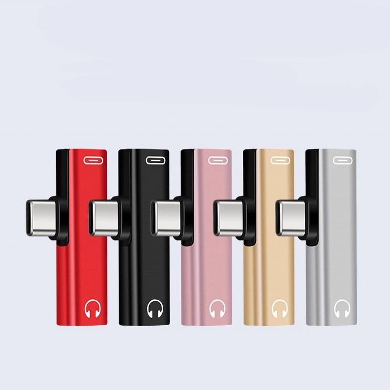 Đầu chuyển đổi 2 trong 1 từ hai cổng Usb sang Type C