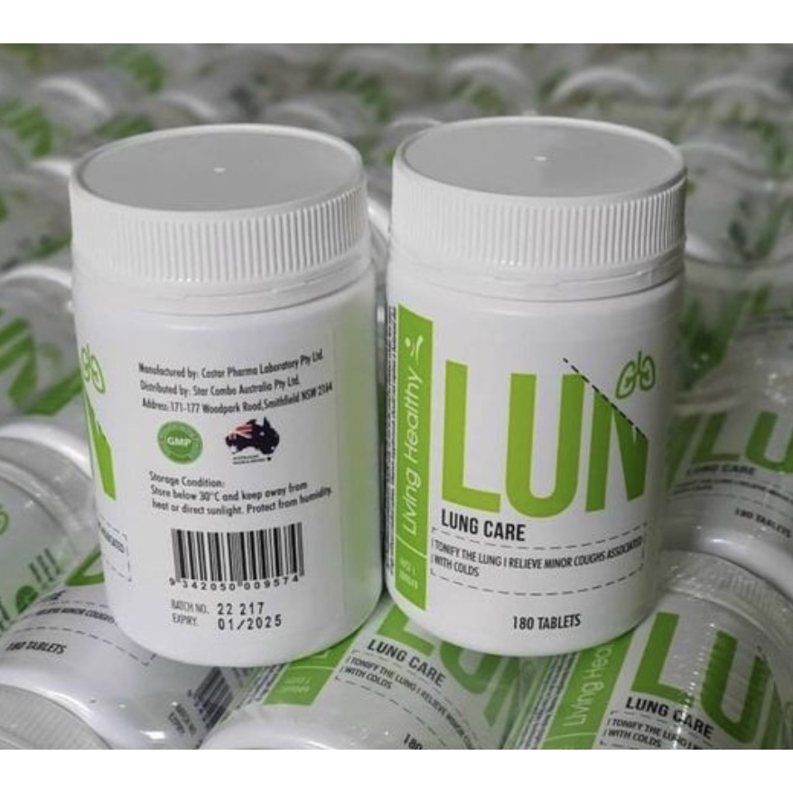 Viên Uống Bổ Phổi Lung Care Living Healthy 180 Viên