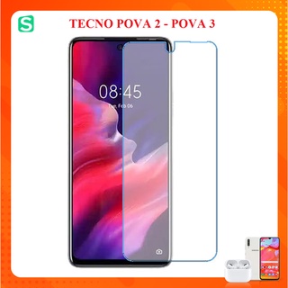 Cường lực dẻo nano Tecno Pova Neo Tecno Pova 2 POVA 3  Spark 8C Spark 6 GO Spark 7 Spark 7T trong suốt FULL MÀN 98%