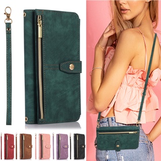Ốp Điện Thoại Da Kiểu Ví Lật Đa Năng Có 9 Ngăn Đựng Thẻ Cho Samsung NOTE20 ULTRA NOTE10 NOTE9 NOTE8