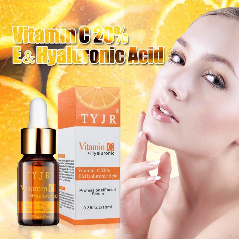 Àng mới về] Serum vitamin C/ Hyaluronic Acid dưỡng ẩm loại bỏ tàn nhang và đốm đen trên mặt