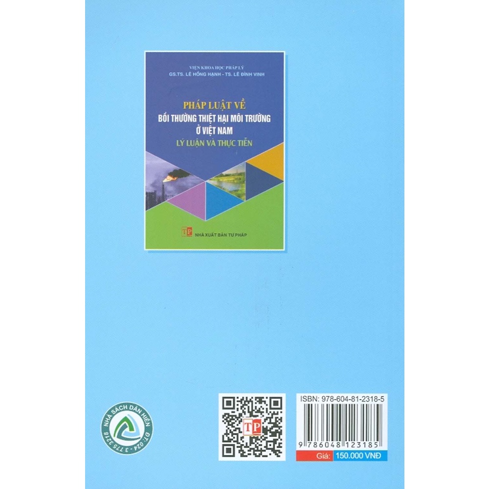 Sách - Pháp Luật Về Bồi Thường Thiệt Hại Môi Trường Ở Việt Nam - Lý Luận Và Thực Tiễn