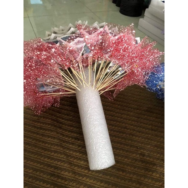 Cây Xốp Dẻo PE Foam dài 2m lõi đặc 4cm dùng để cắm hoa sáp hoa giả, chèn khe hở