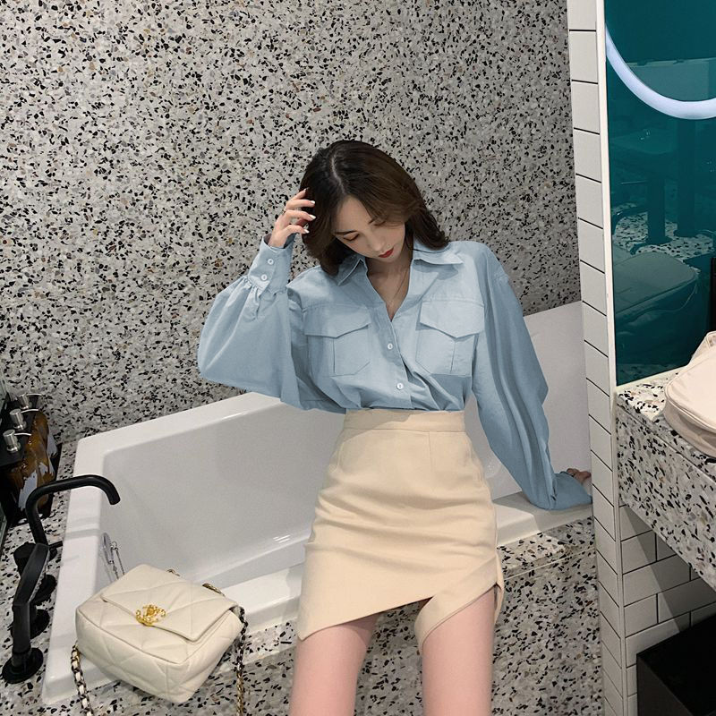 Set Áo Sơ Mi Dài Tay Và Chân Váy Bút Chì Thời Trang Dành Cho Nữ | BigBuy360 - bigbuy360.vn