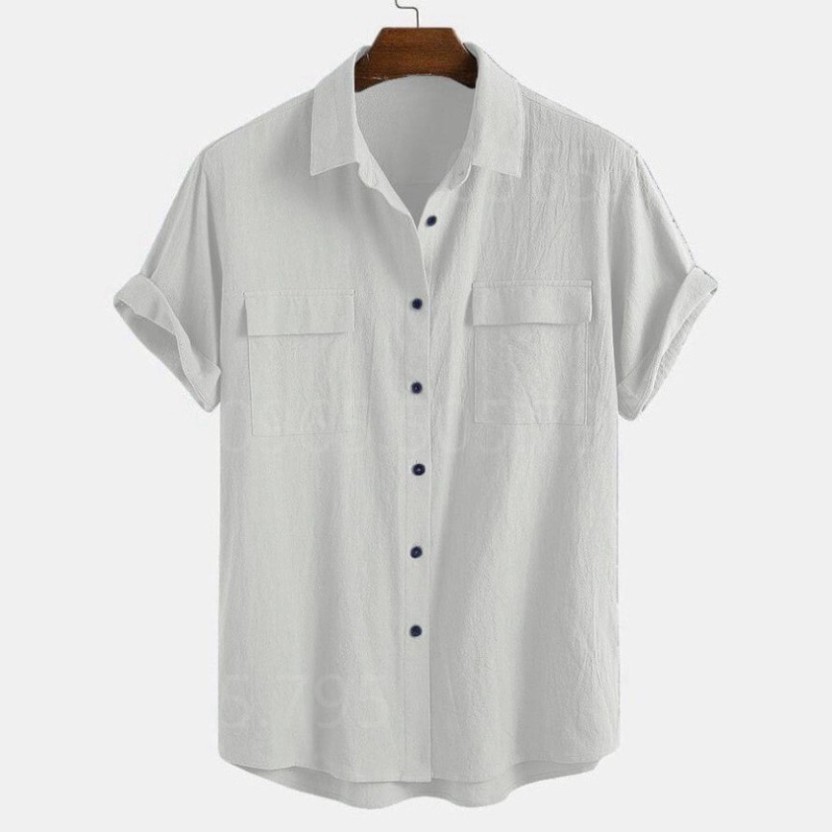 Áo Sơ Mi Nam, Áo Đũi Nam Tay Ngắn Cổ Bẻ Chất Đũi Tự Nhiên Thoáng Mát Lịch Sự Văn Phòng vip