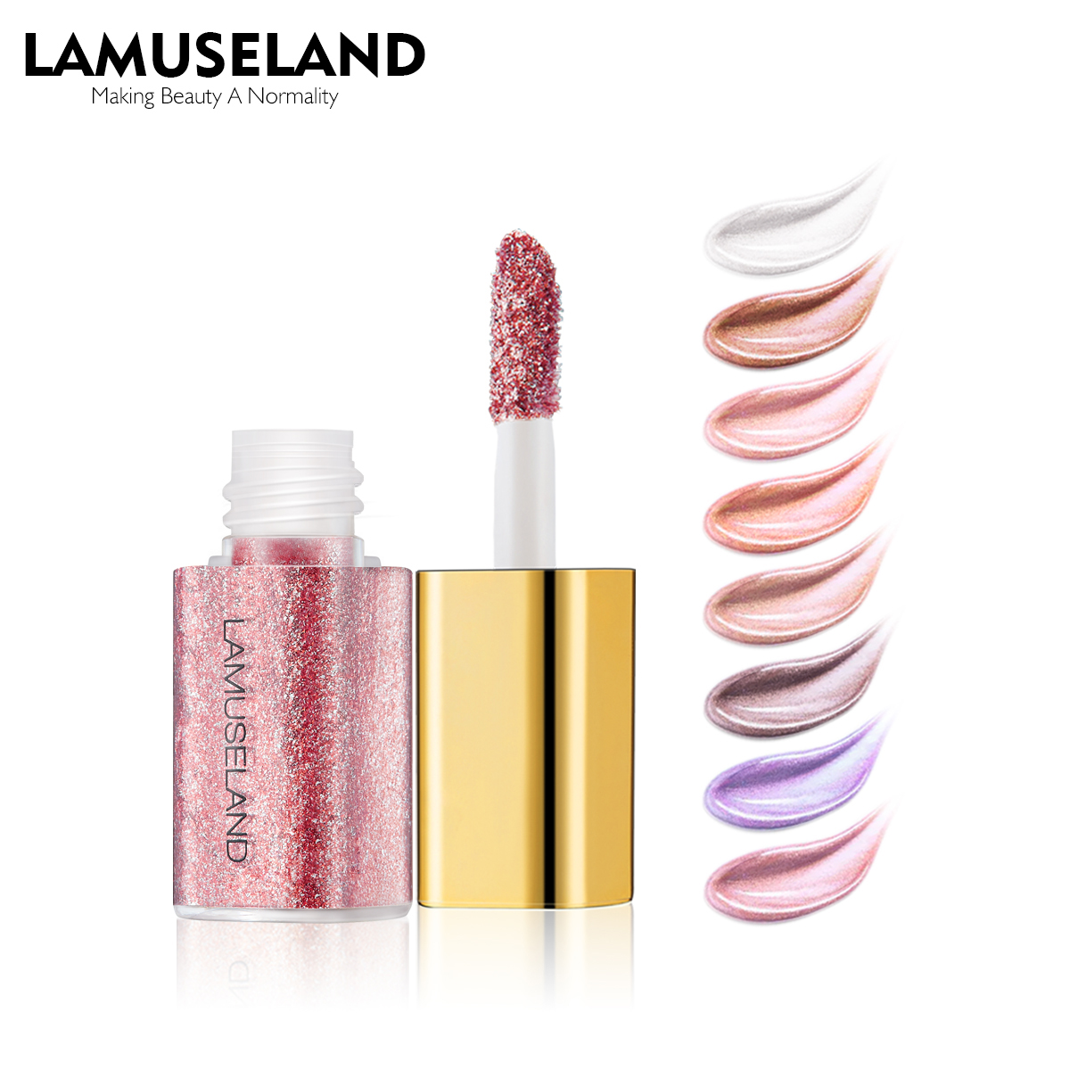 Bộ Phấn Mắt LAMUSELAND LA4008 69g Dạng Lỏng 8 Màu Nhũ Trang Điểm Làm Đẹp | BigBuy360 - bigbuy360.vn