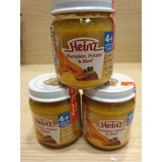 Thức ăn thịt bò & khoai tây nghiền Heinz hũ 110gr cho bé từ 4 tháng