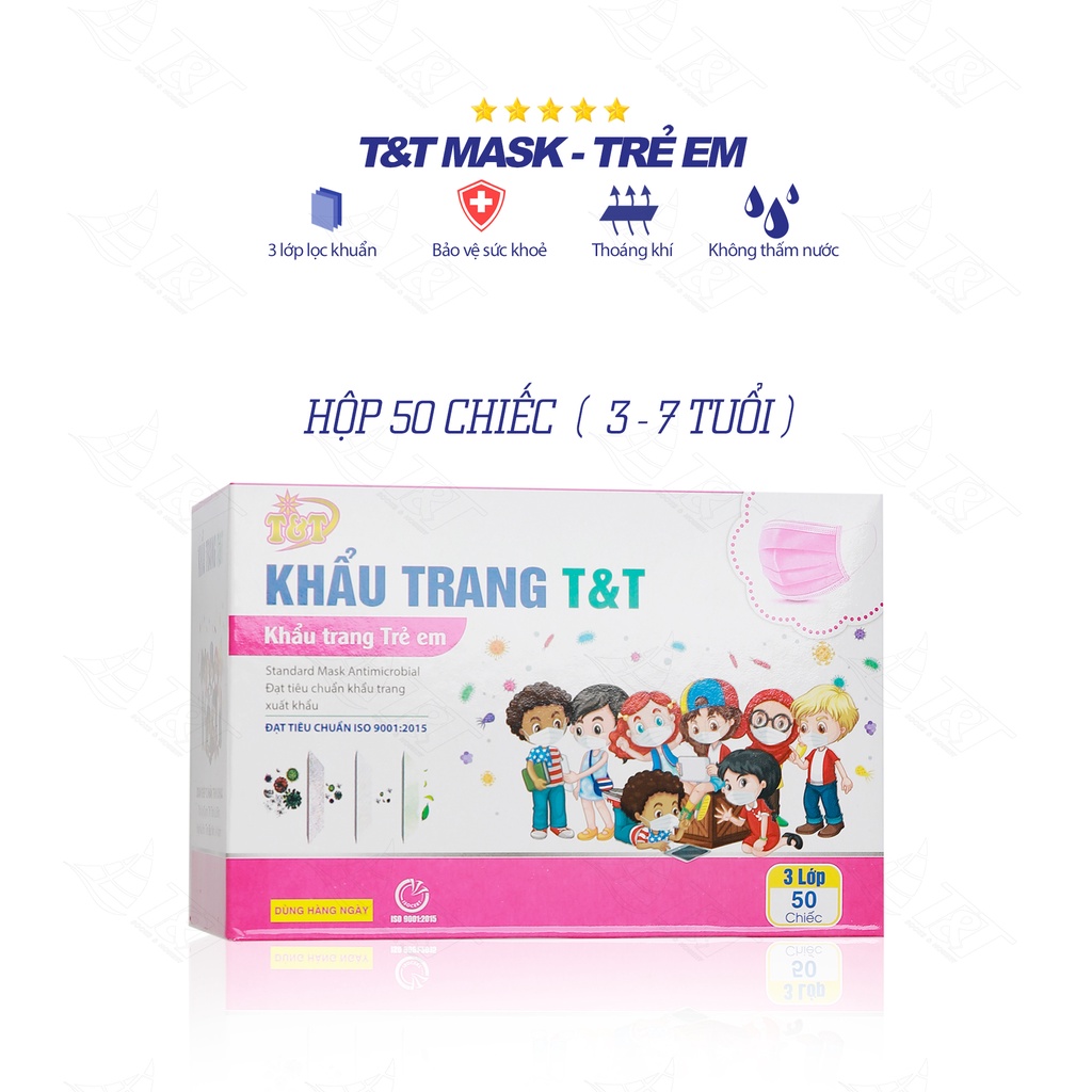 Khẩu Trang y tế TT MASK trẻ em 4 lớp kháng khuẩn - Chính hãng DNTN Trịnh Chung