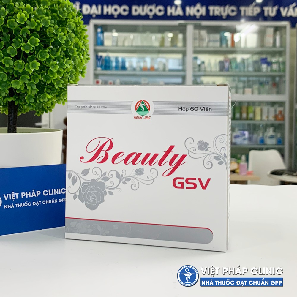 Viên uống BEAUTY GSV Bổ sung collagen, hỗ trợ làm đẹp da, giảm lão hoá da