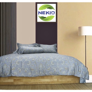 Bộ chăn ga gối Lụa Protencel-S Nekio Nhật Bản Họa Tiết Vintage