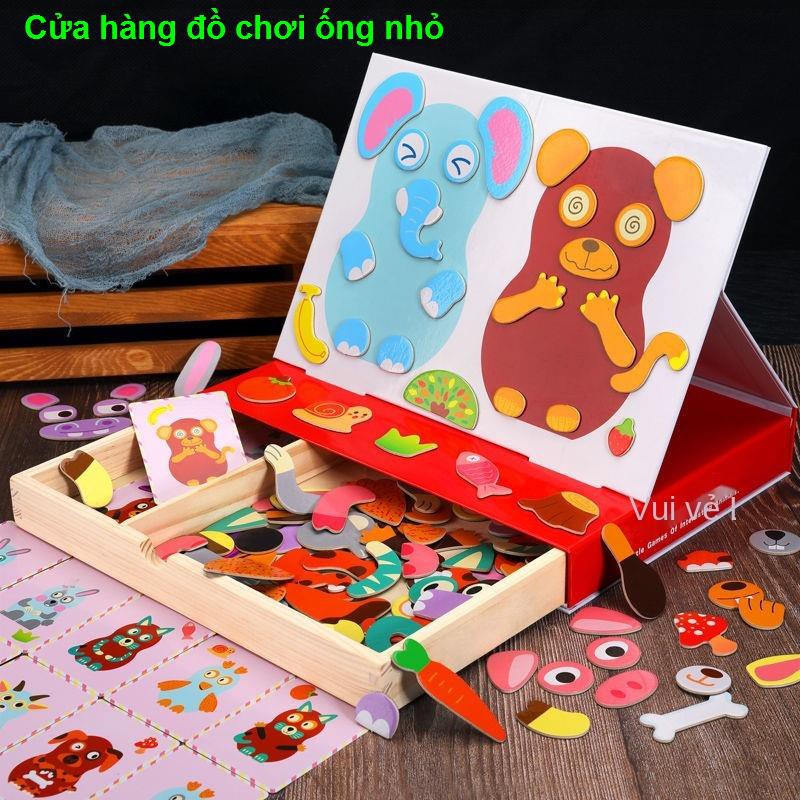 Đồ chơi giáo dục trẻ em xếp hình từ 1-3-6 tuổi bé trai và gái mầm non cho mới biết đi âm nhạc đánh vần bằng gỗĐồ1