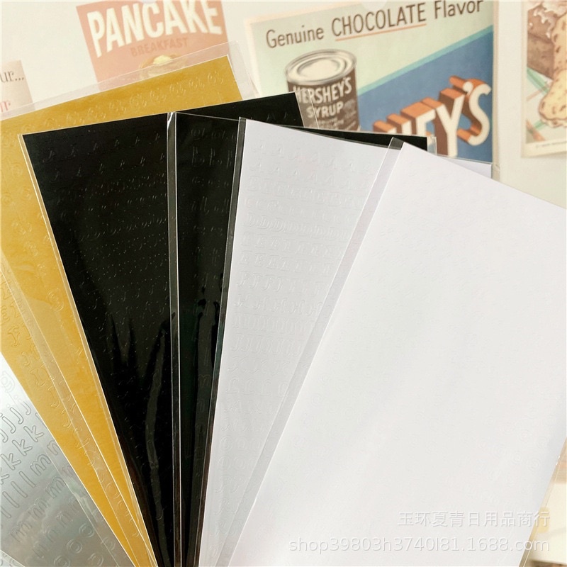 Sticker chữ cái thường,hoa trang trí toploader
