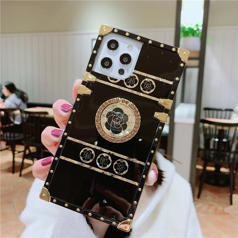 Ôp Điện Thoại Dẻo Tráng Gương Kèm Giá Đỡ Nhẫn Sang Trọng Cho iphone 11 pro max 15 14 13 12 pro max xs xr 6 6s 8 7plus ốp
