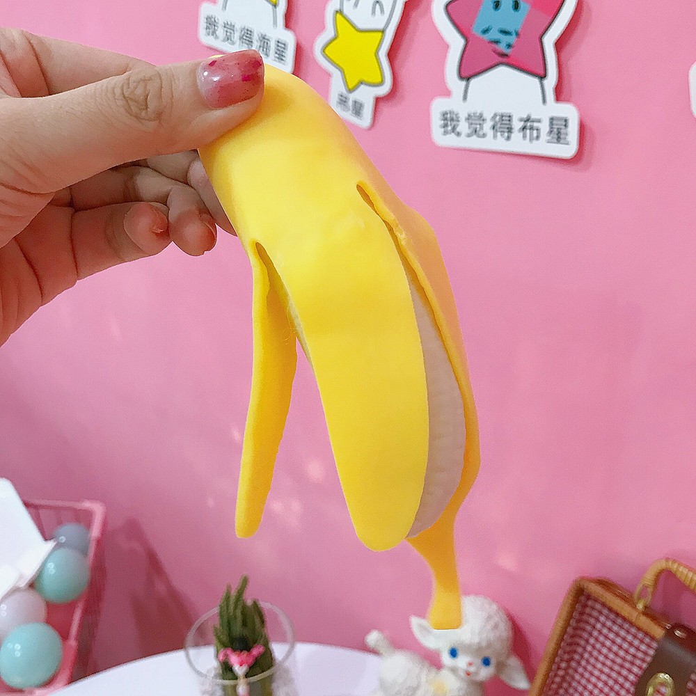 SQUISHY CHUỐI BÓC VỎ CHÍNH HÃNG SIÊU DỄ THƯƠNG-_ giá rẻ rẻ