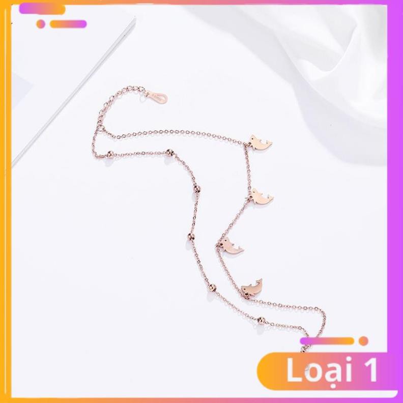 [Khuyến Mãi Sốc] Lắc chân cá heo titan không đen không rỉ không phai màu kiểu dáng trẻ trung dễ thương | BigBuy360 - bigbuy360.vn