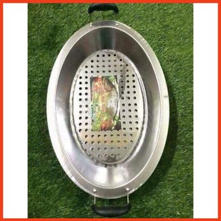 Khay om cá inox cao cấp size to - loại 1