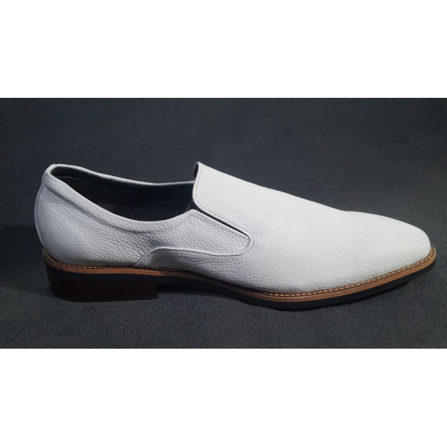 Giày tây nam da trắng da bò thật. Bảo hành 12 tháng.MS: T210