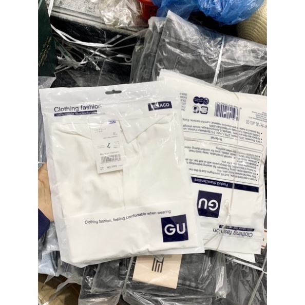 SƠ MI G.U CỘC TAY TÚI NGỰC