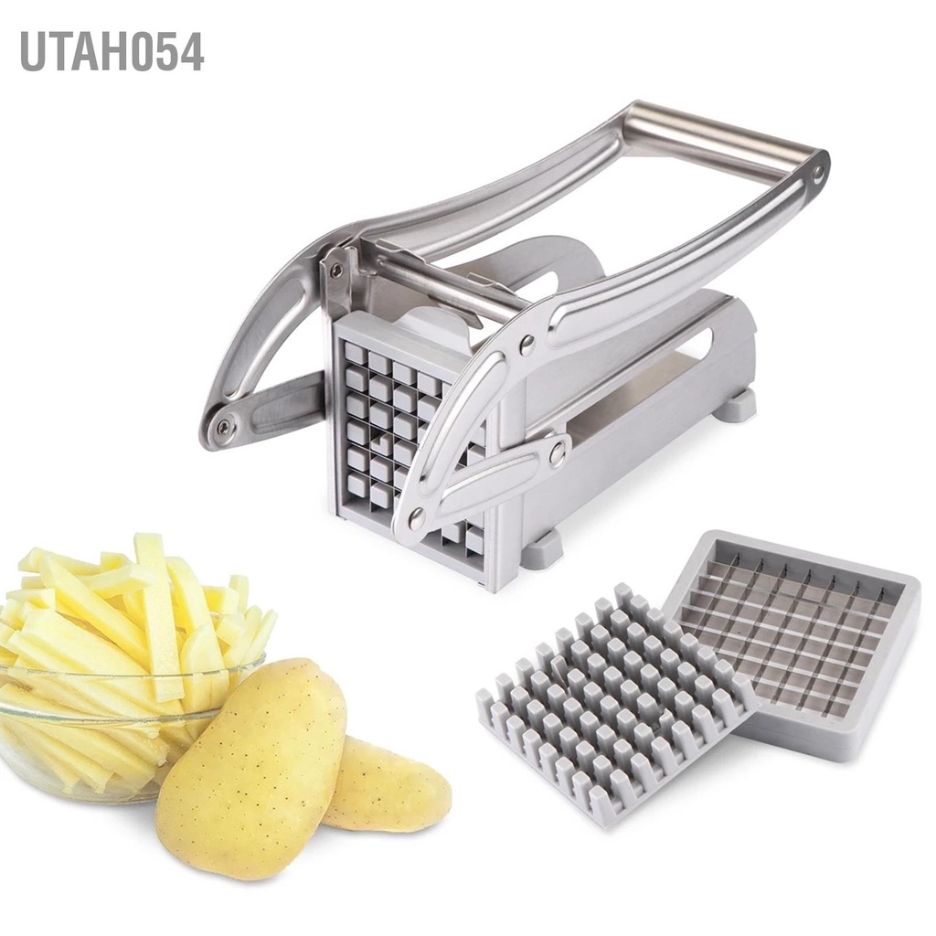[Hàng Sẵn] máy cắt khoai tây, khoai lang chiên KFC sợi vuông bằng tay 2 cỡ dao stainless manual potato cutter french fries slicer p【Utah054】
