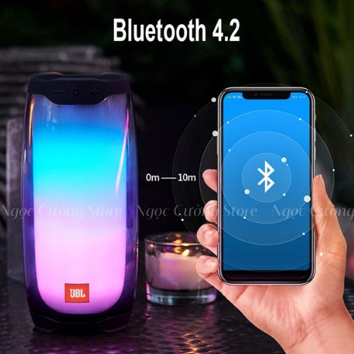 Loa bluetooth Pluse 4 hiệu ứng Đèn Led 360 Độ nháy theo nhạc, loa mini dễ thương âm thanh sống động, âm trầm siêu hót